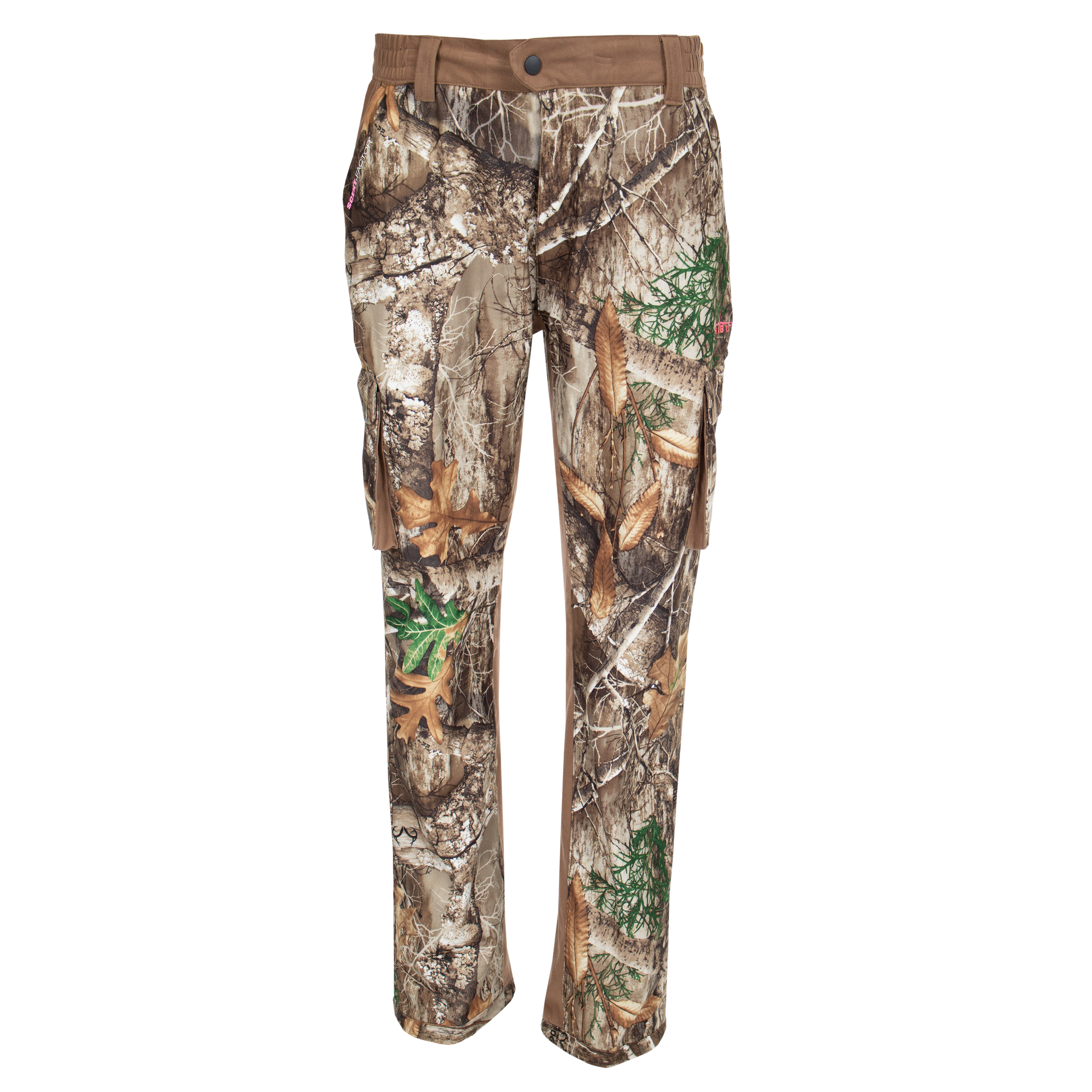 Women's Buck Hollow Waterproof Pants Realtree Edge Front