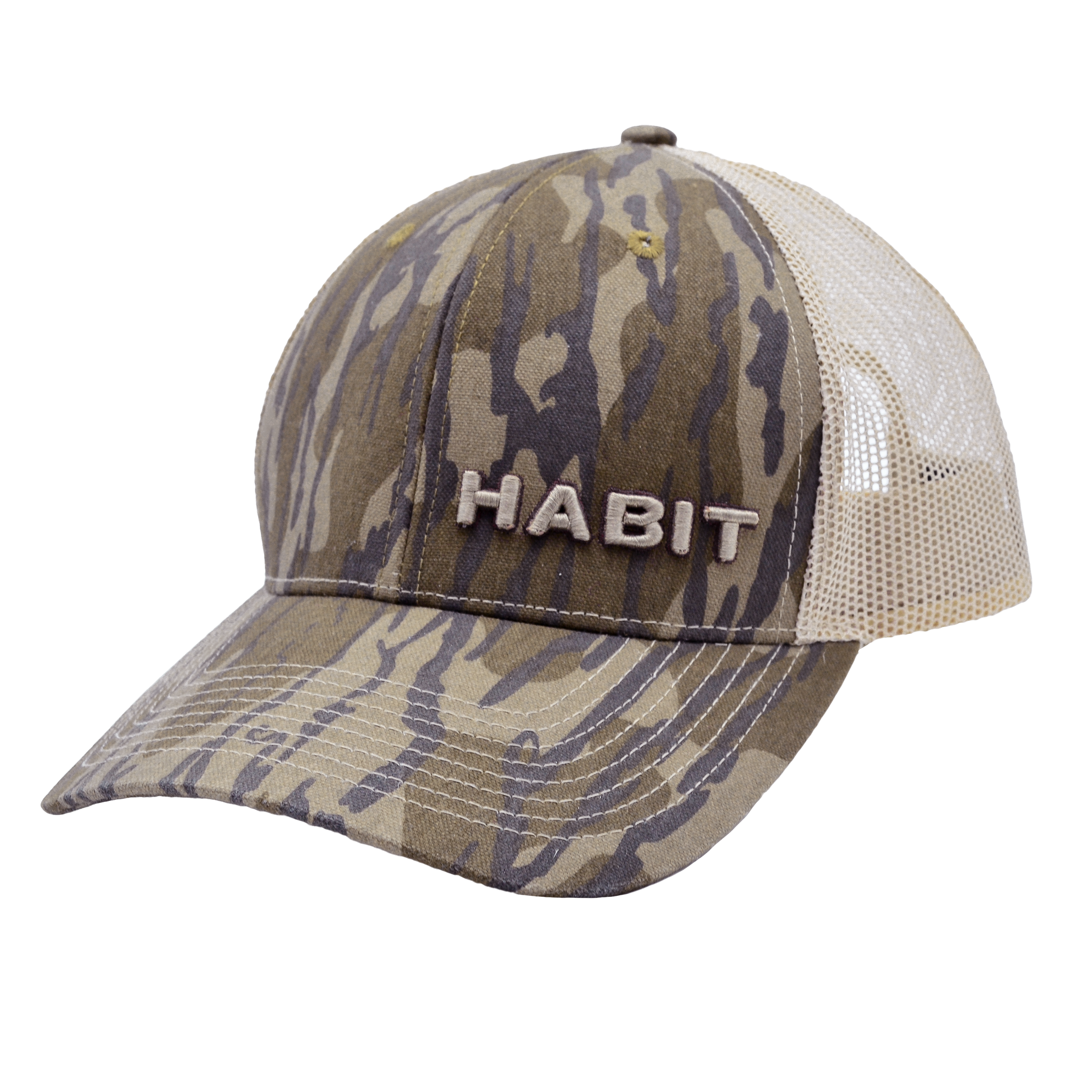 Six Panel Mesh Back Embroidered Hat – Habit Outdoors